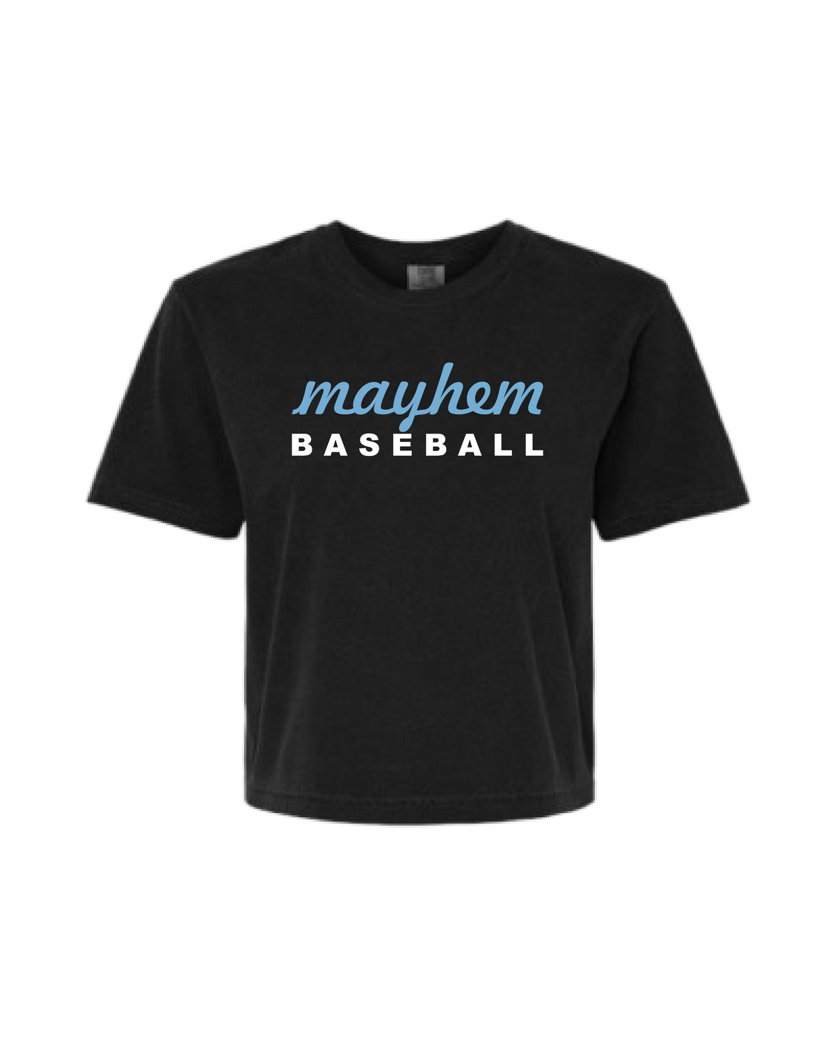Mayhem Heavyweight Crop T-Shirt - Black