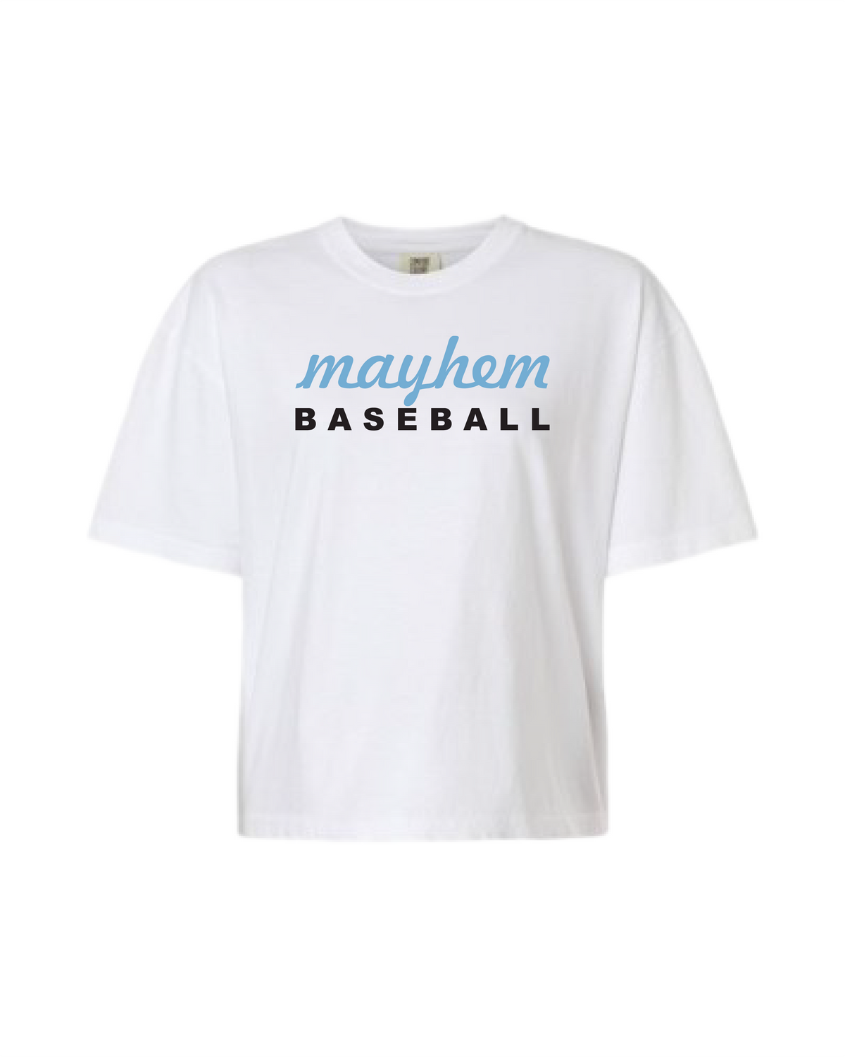 Mayhem Heavyweight Crop T-Shirt - White