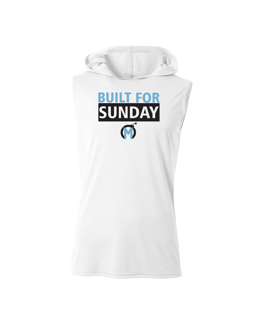 Mayhem Dri-Fit Sleeveless Performance Hoodie - White