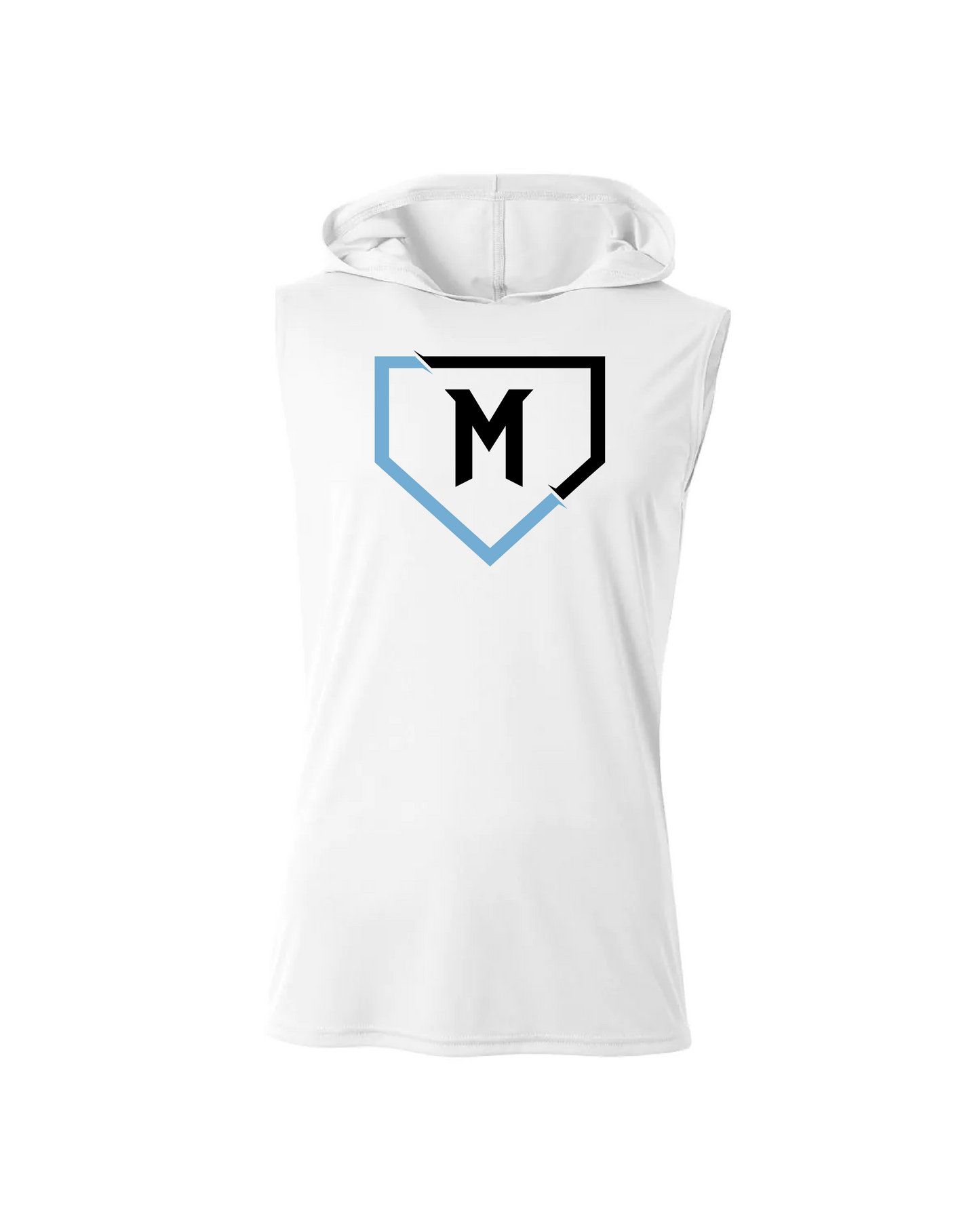 Mayhem Dri-Fit Sleeveless Performance Hoodie - White