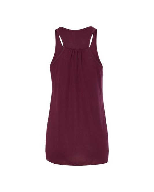 Flowy Racerback Tank - Maroon
