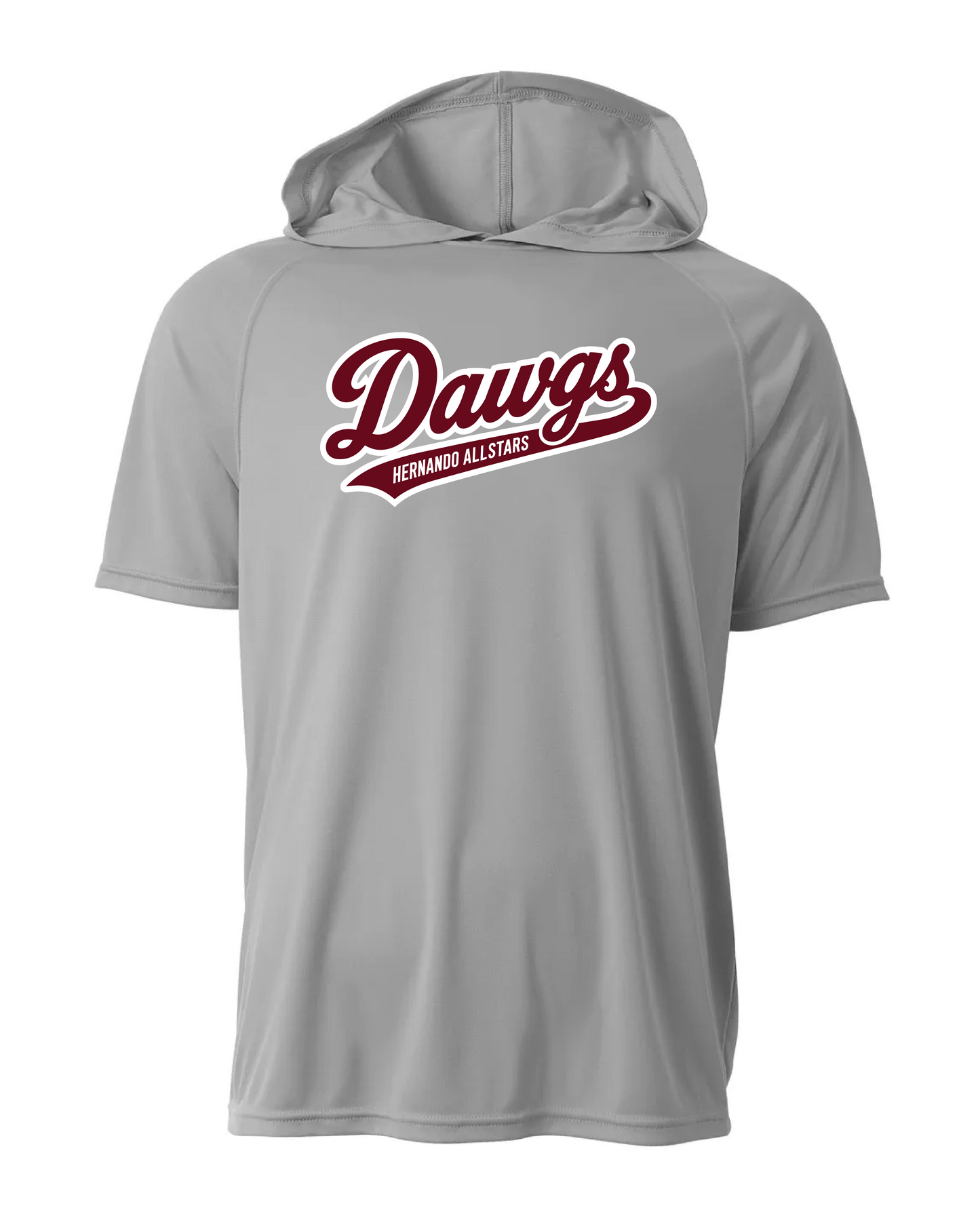 Dri-Fit Short Sleeve Performance Hoodie - Silver