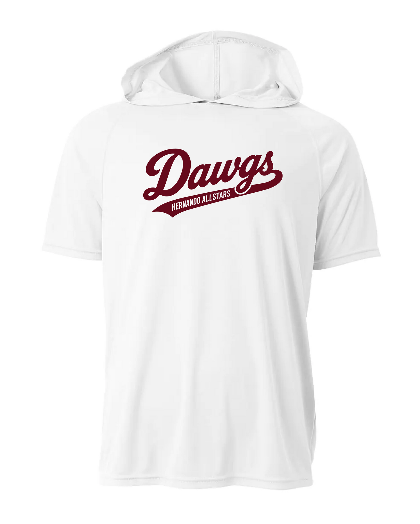 Dri-Fit Short Sleeve Performance Hoodie - White