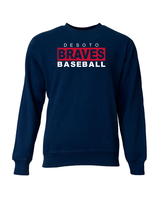 Braves Fleece Sweatshirt - Navy