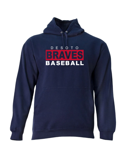 Braves Fleece Hoodie - Navy