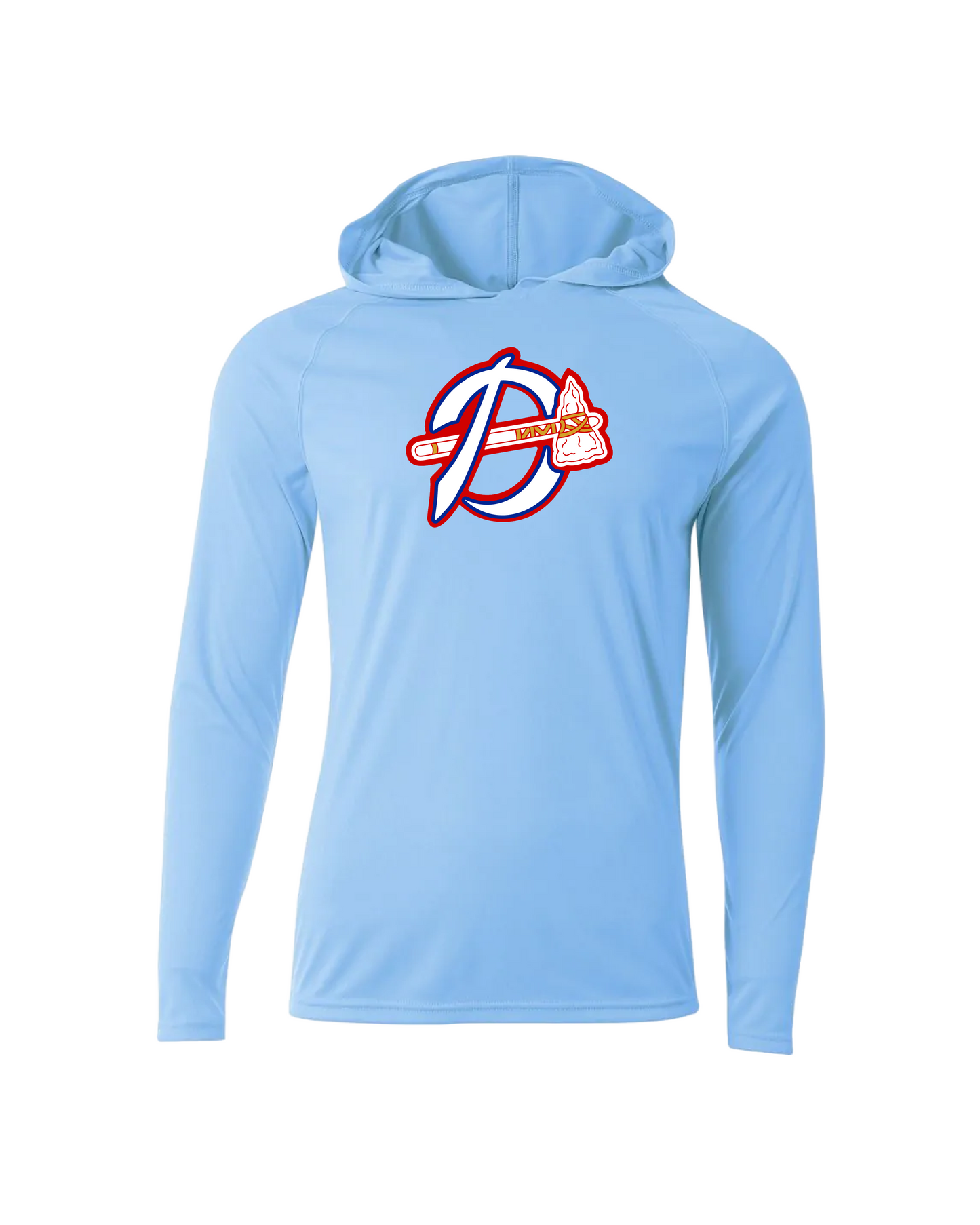 Braves Dri-Fit Performance Hoodie - Columbia Blue