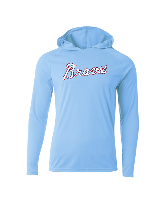Braves Dri-Fit Performance Hoodie - Columbia Blue