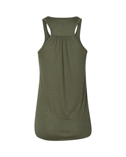 Flowy Racerback Tank - Military Green