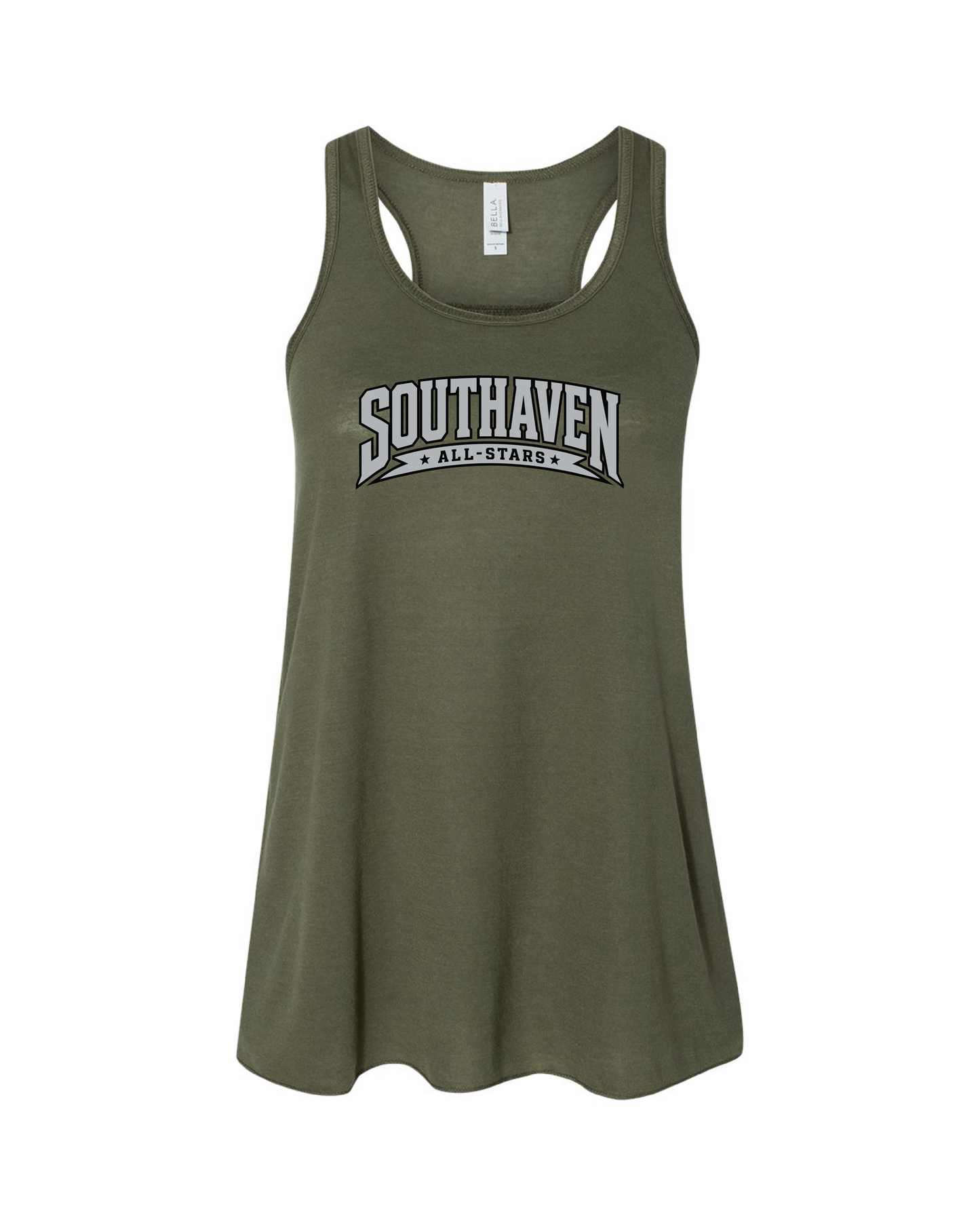 Flowy Racerback Tank - Military Green