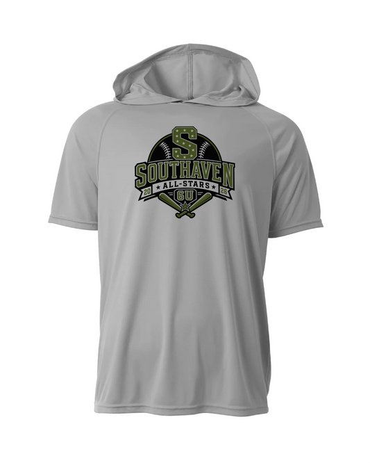 Dri-Fit Short Sleeve Performance Hoodie - Silver