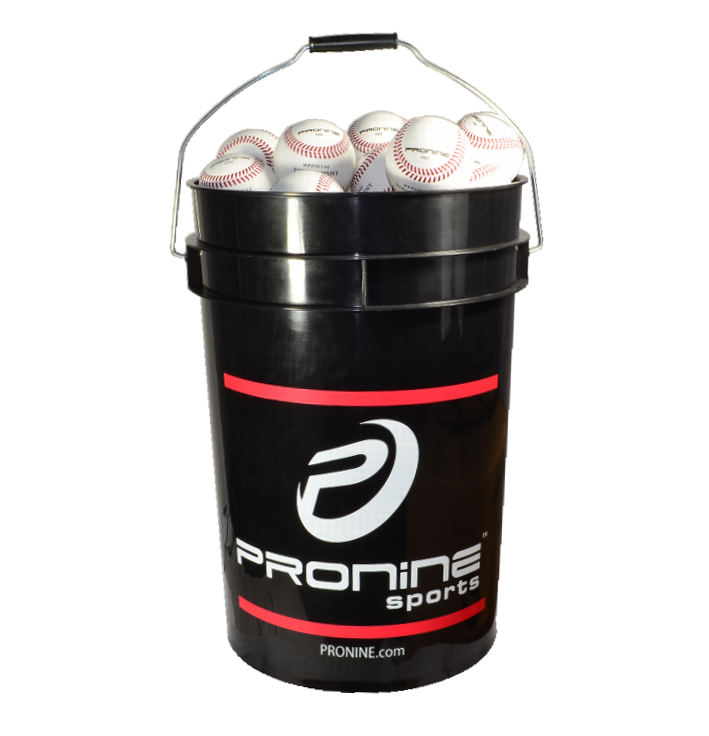 ProNine Baseball Bucket w/ OLA-X Baseballs