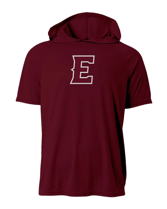 Elite Dri-Fit Short Sleeve Performance Hoodie - Maroon