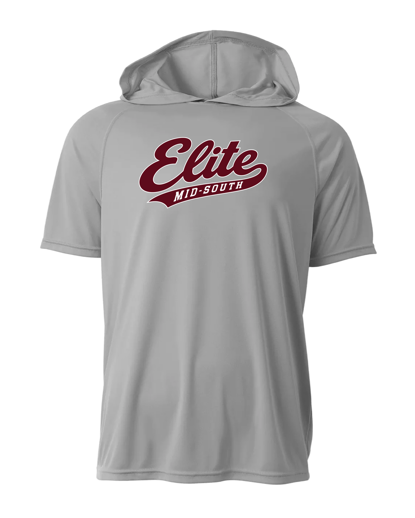 Elite Dri-Fit Short Sleeve Performance Hoodie - Silver