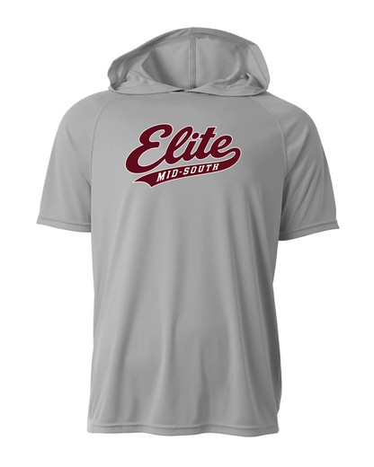 Elite Dri-Fit Short Sleeve Performance Hoodie - Silver