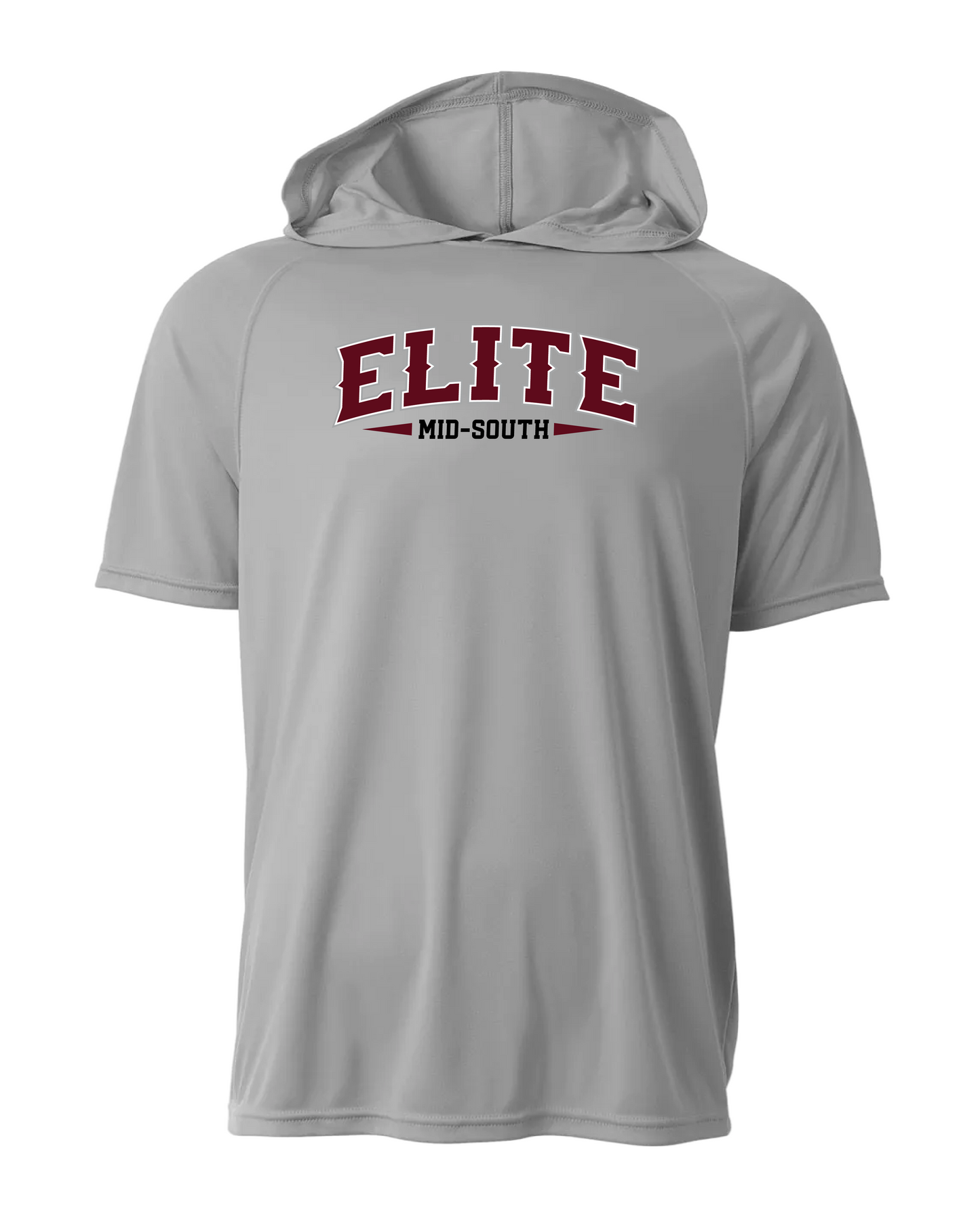 Elite Dri-Fit Short Sleeve Performance Hoodie - Silver