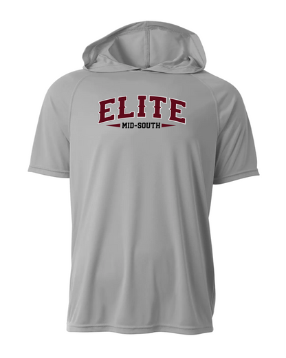 Elite Dri-Fit Short Sleeve Performance Hoodie - Silver
