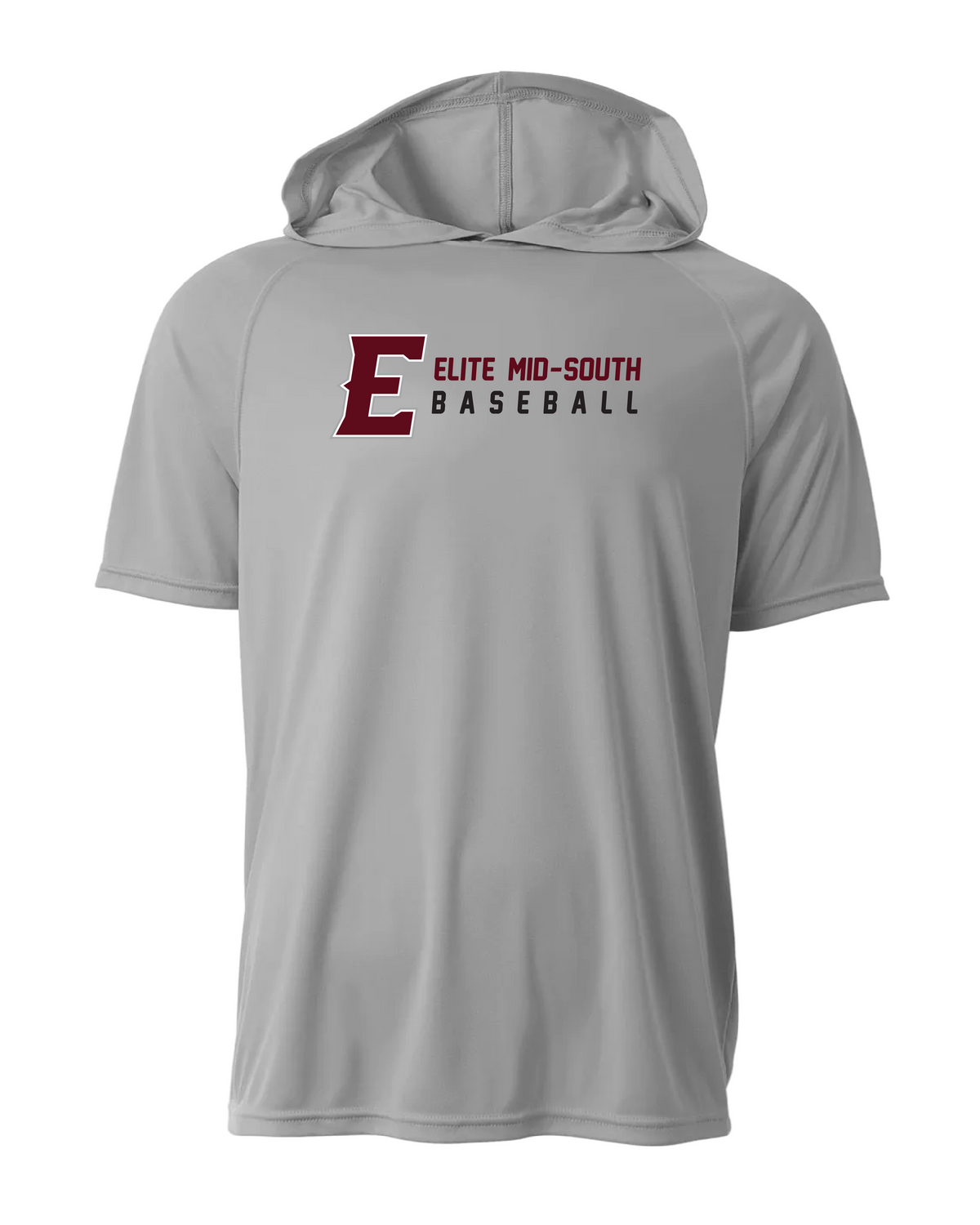 Elite Dri-Fit Short Sleeve Performance Hoodie - Silver