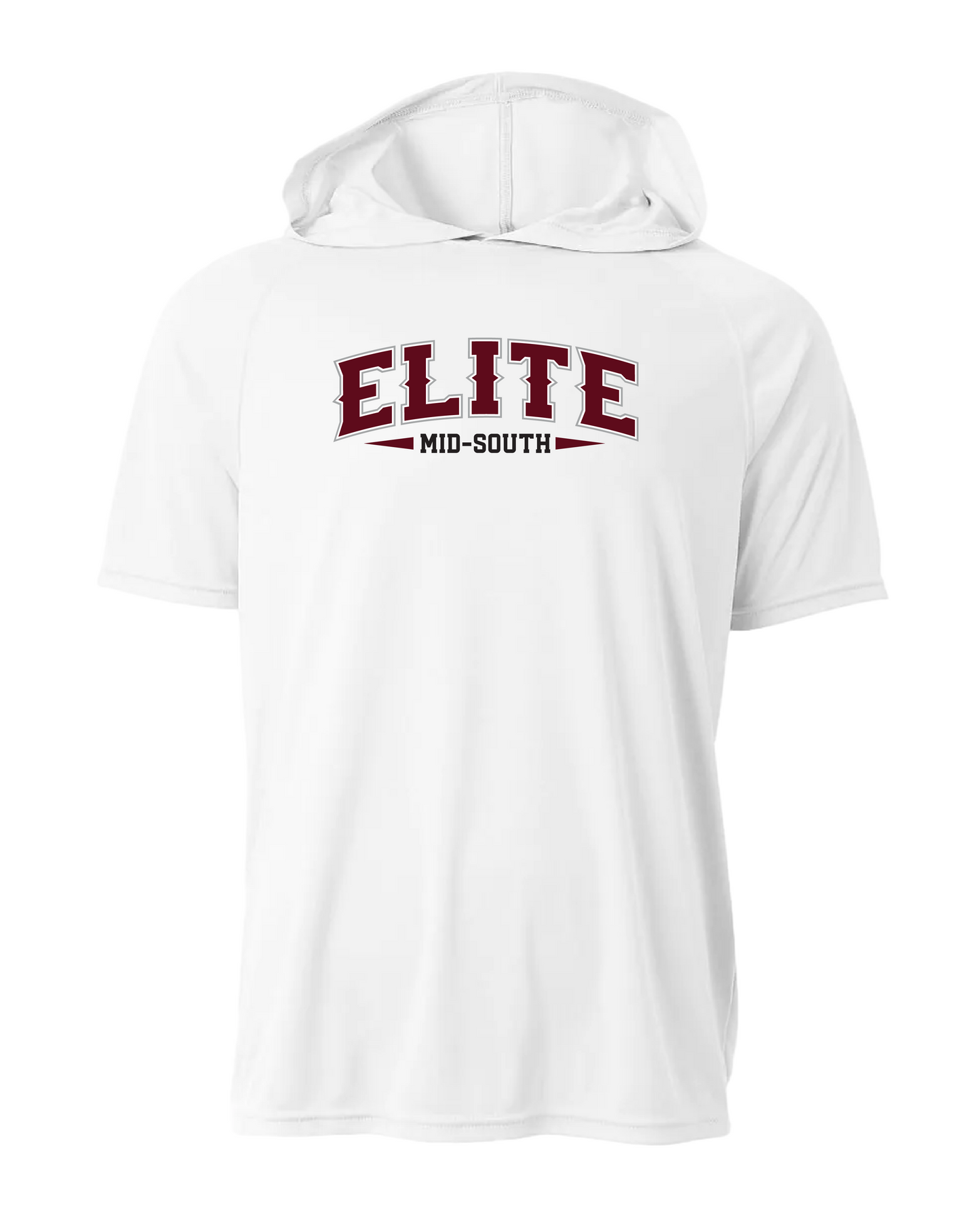 Elite Dri-Fit Short Sleeve Performance Hoodie - White