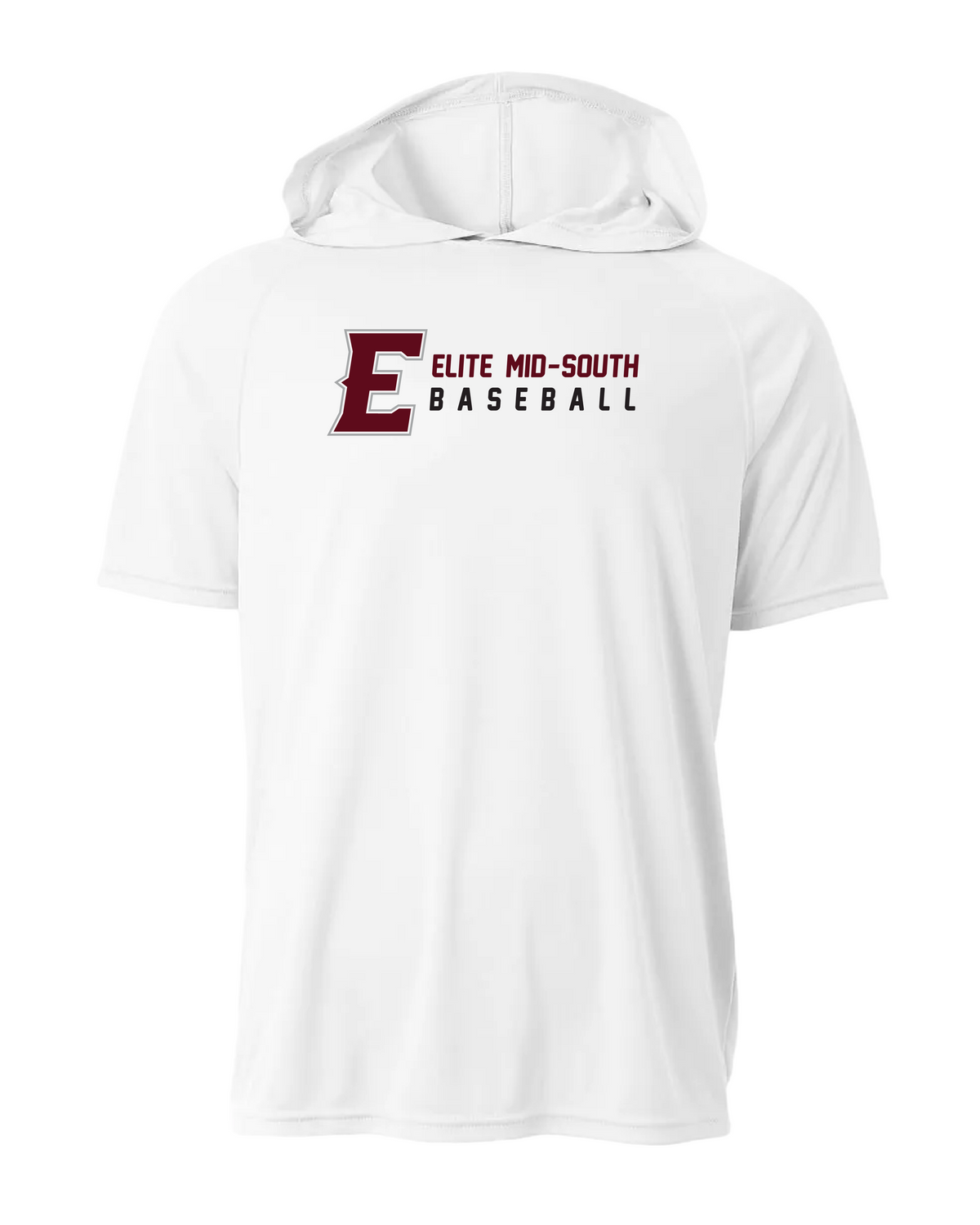 Elite Dri-Fit Short Sleeve Performance Hoodie - White
