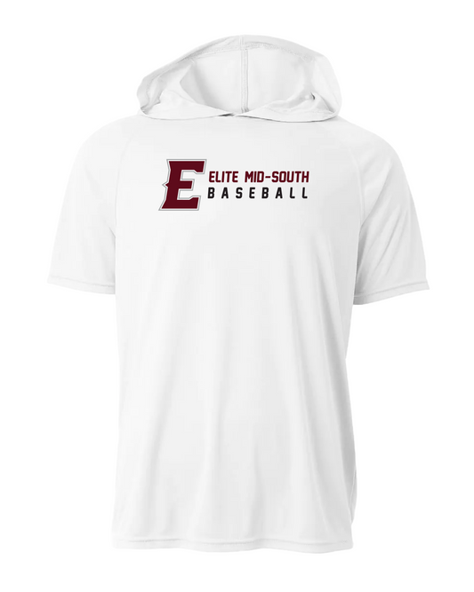 Elite Dri-Fit Short Sleeve Performance Hoodie - White