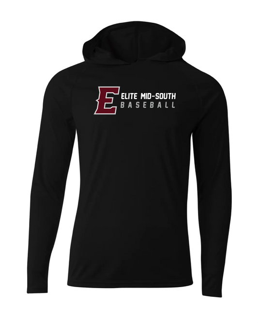 Elite Dri-Fit Performance Long Sleeve Hoodie - Black