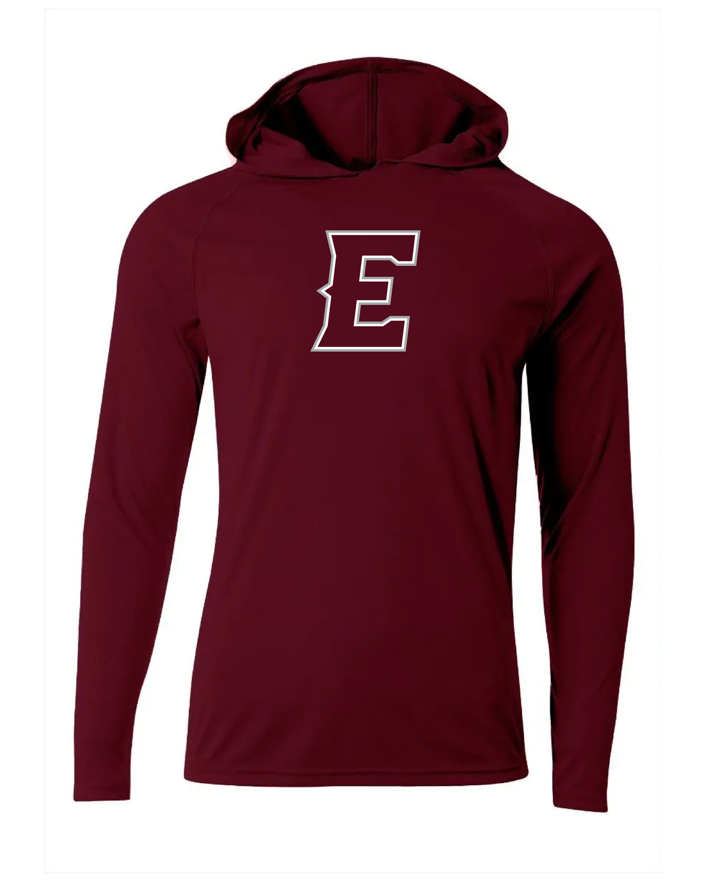Elite Dri-Fit Performance Long Sleeve Hoodie - Maroon