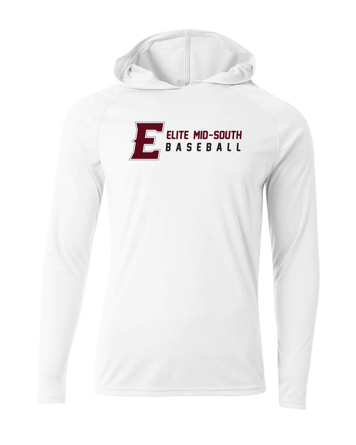 Elite Dri-Fit Performance Long Sleeve Hoodie - White