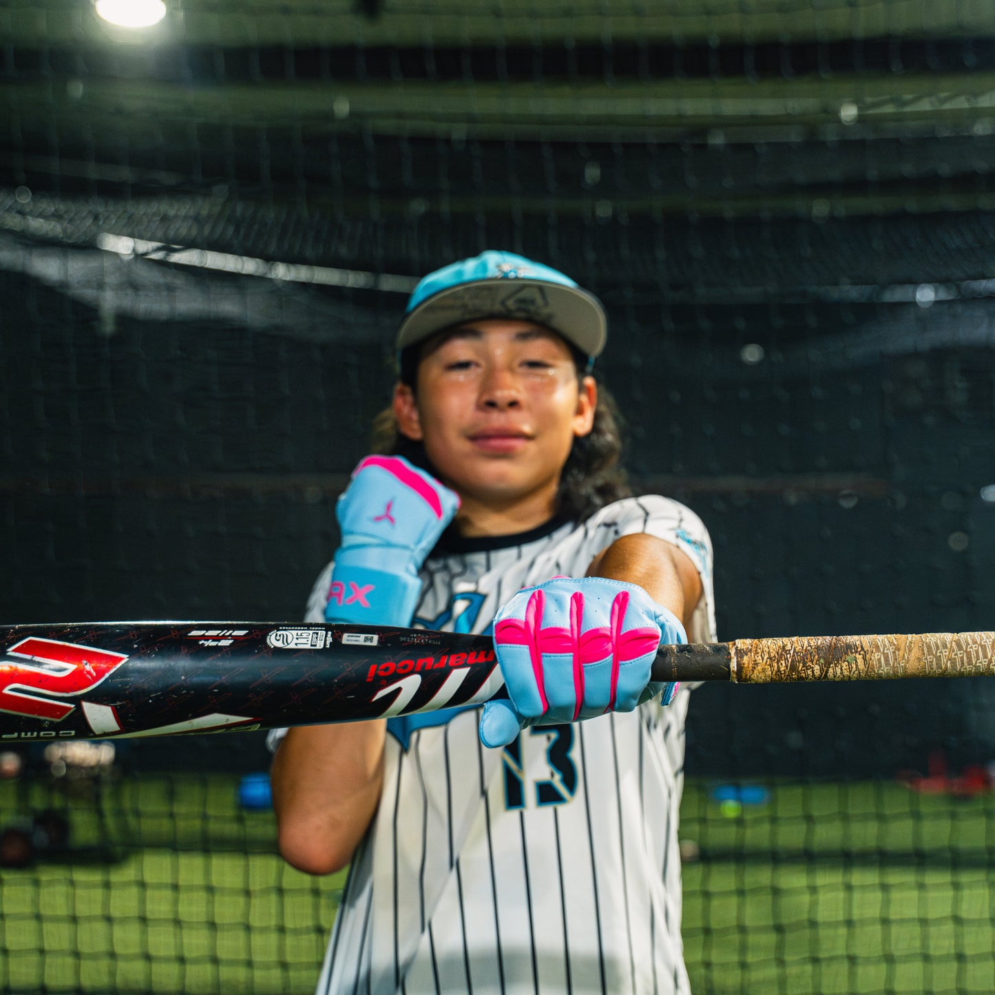Jax Batting Gloves | Cotton Candy | Strap Cuff