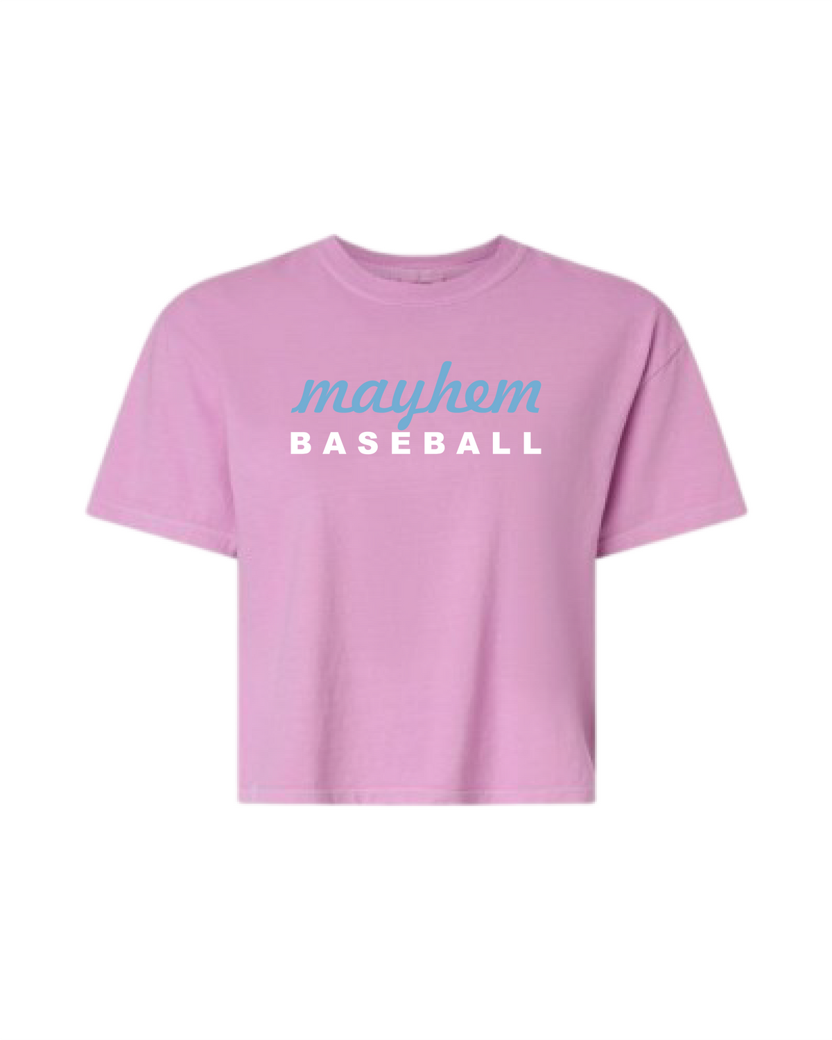 Mayhem Heavyweight Crop T-Shirt - Pink