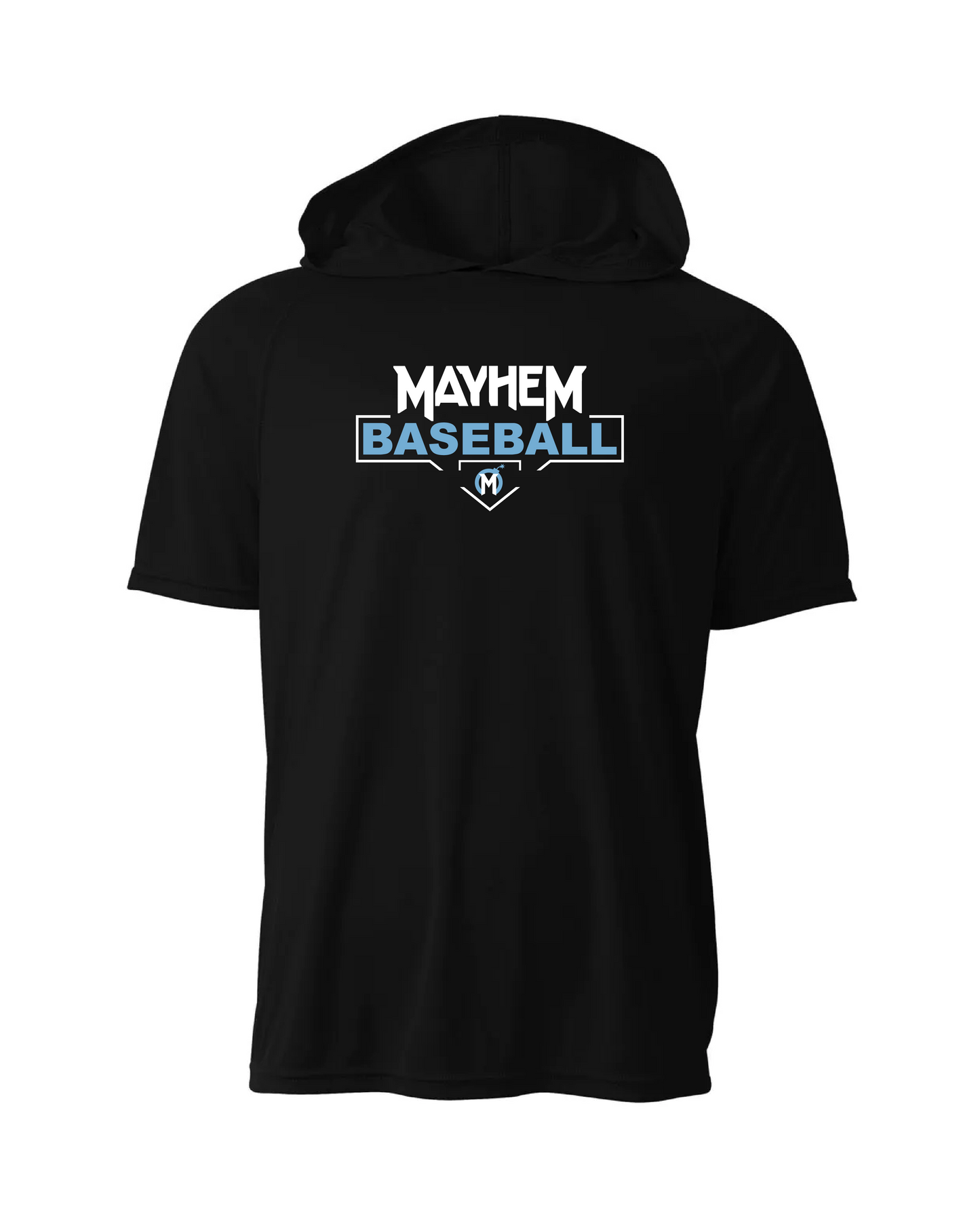 Mayhem Dri-Fit Short Sleeve Performance Hoodie - Black