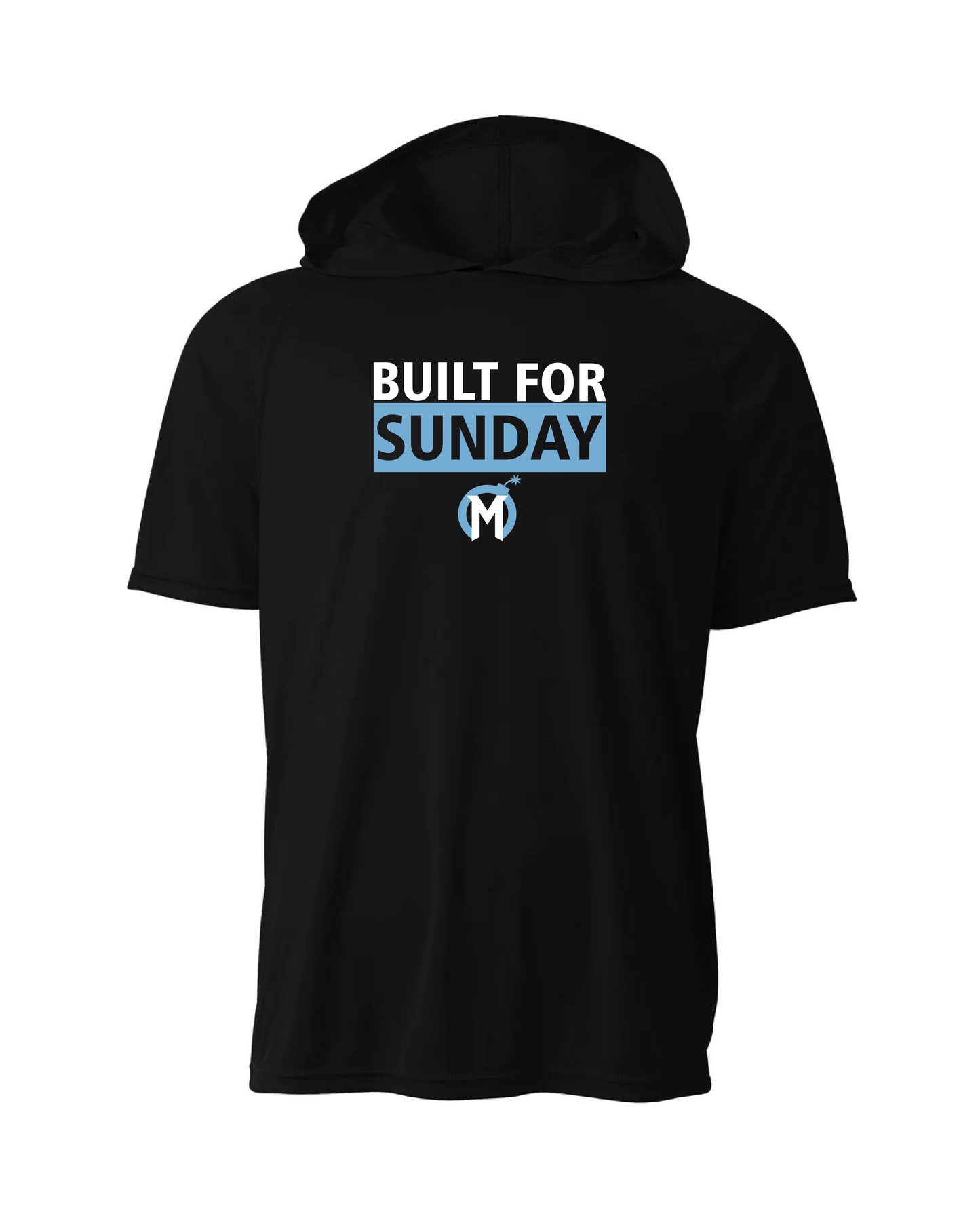 Mayhem Dri-Fit Short Sleeve Performance Hoodie - Black