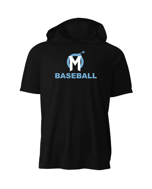 Mayhem Dri-Fit Short Sleeve Performance Hoodie - Black