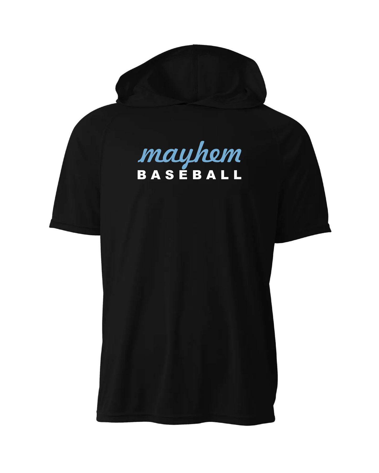 Mayhem Dri-Fit Short Sleeve Performance Hoodie - Black