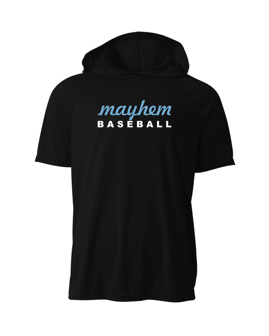 Mayhem Dri-Fit Short Sleeve Performance Hoodie - Black