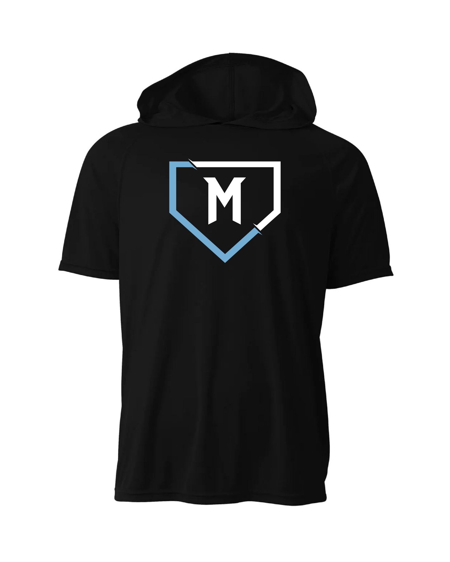 Mayhem Dri-Fit Short Sleeve Performance Hoodie - Black