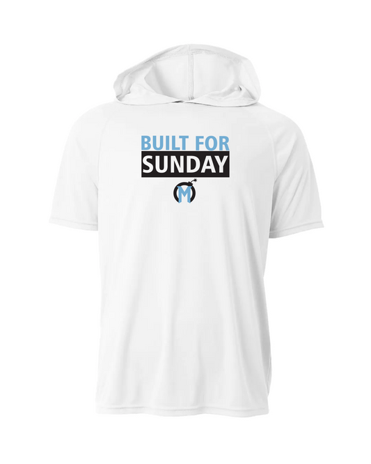 Mayhem Dri-Fit Short Sleeve Performance Hoodie - White