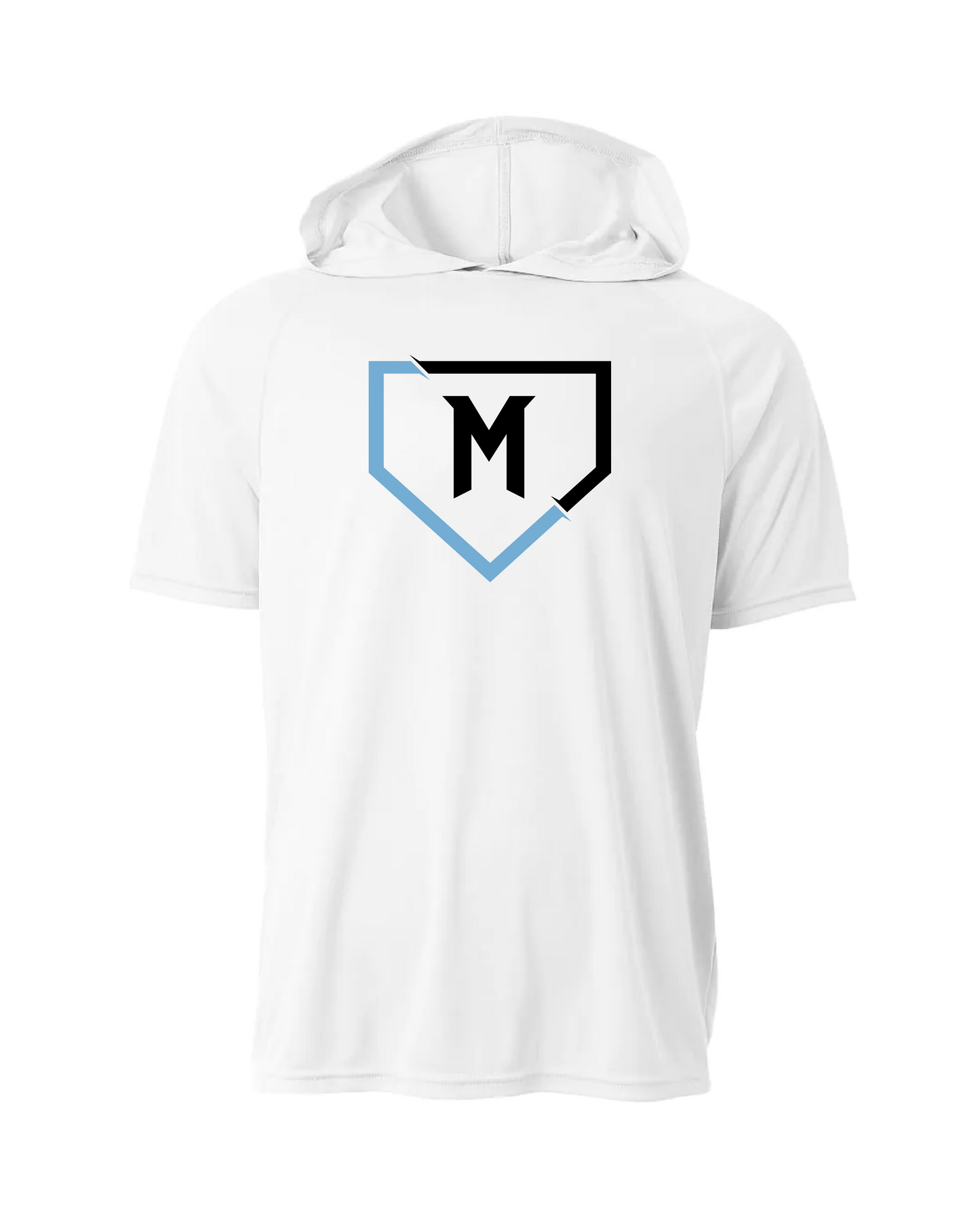 Mayhem Dri-Fit Short Sleeve Performance Hoodie - White