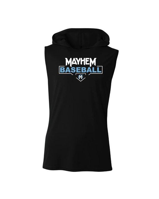 Mayhem Dri-Fit Sleeveless Performance Hoodie - Black