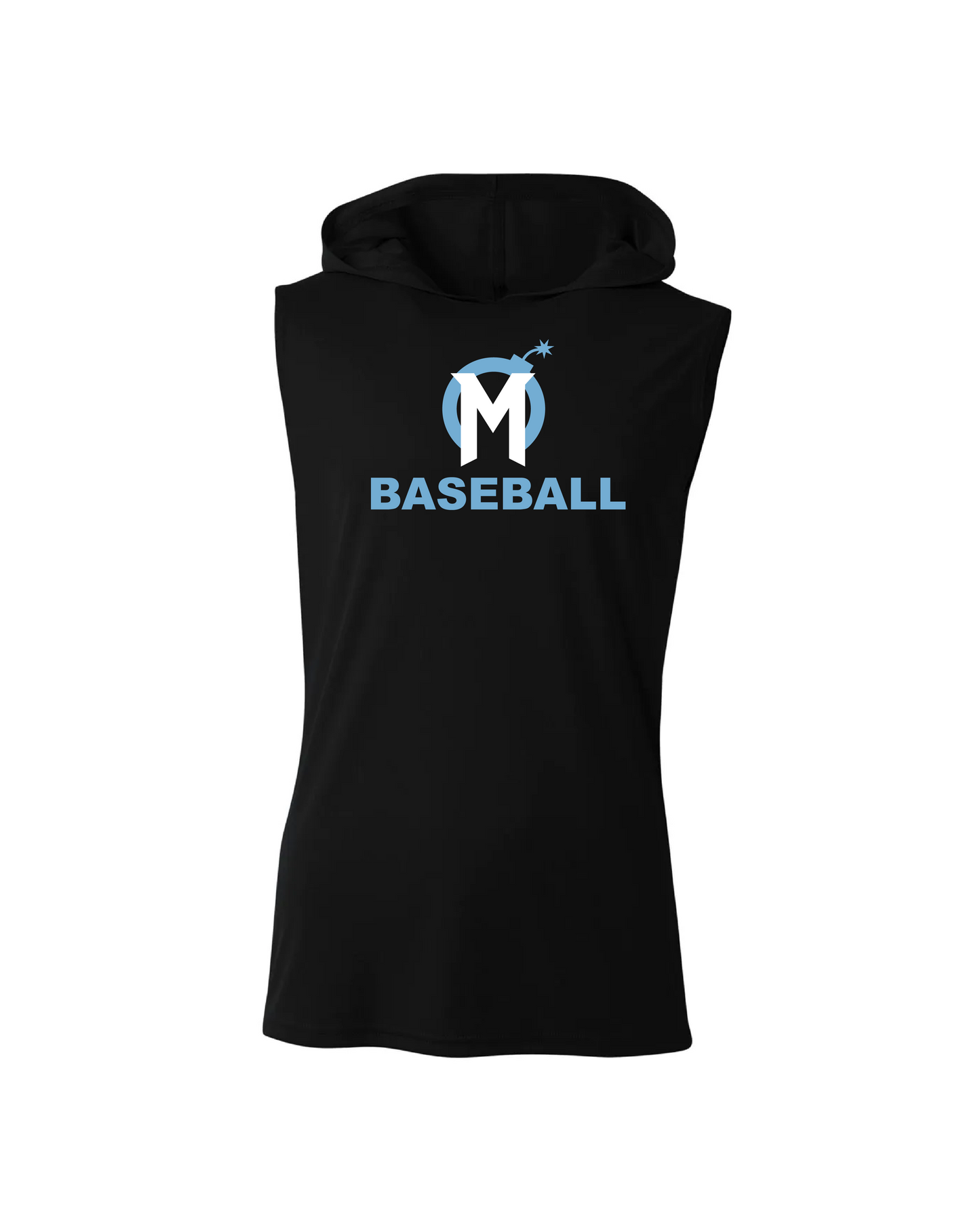 Mayhem Dri-Fit Sleeveless Performance Hoodie - Black