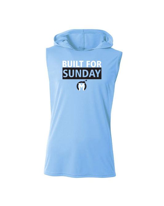 Mayhem Dri-Fit Sleeveless Performance Hoodie - Columbia Blue
