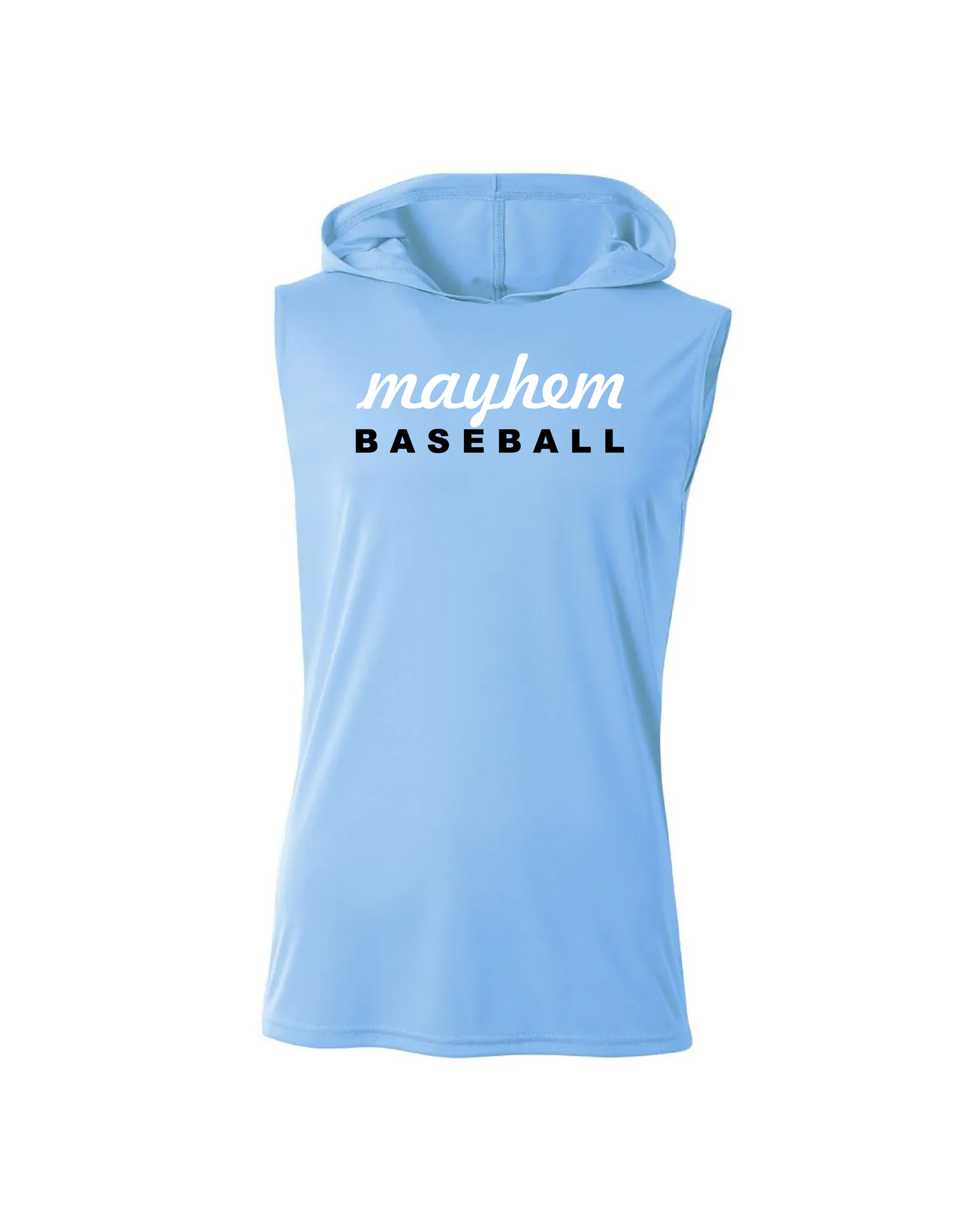 Mayhem Dri-Fit Sleeveless Performance Hoodie - Columbia Blue