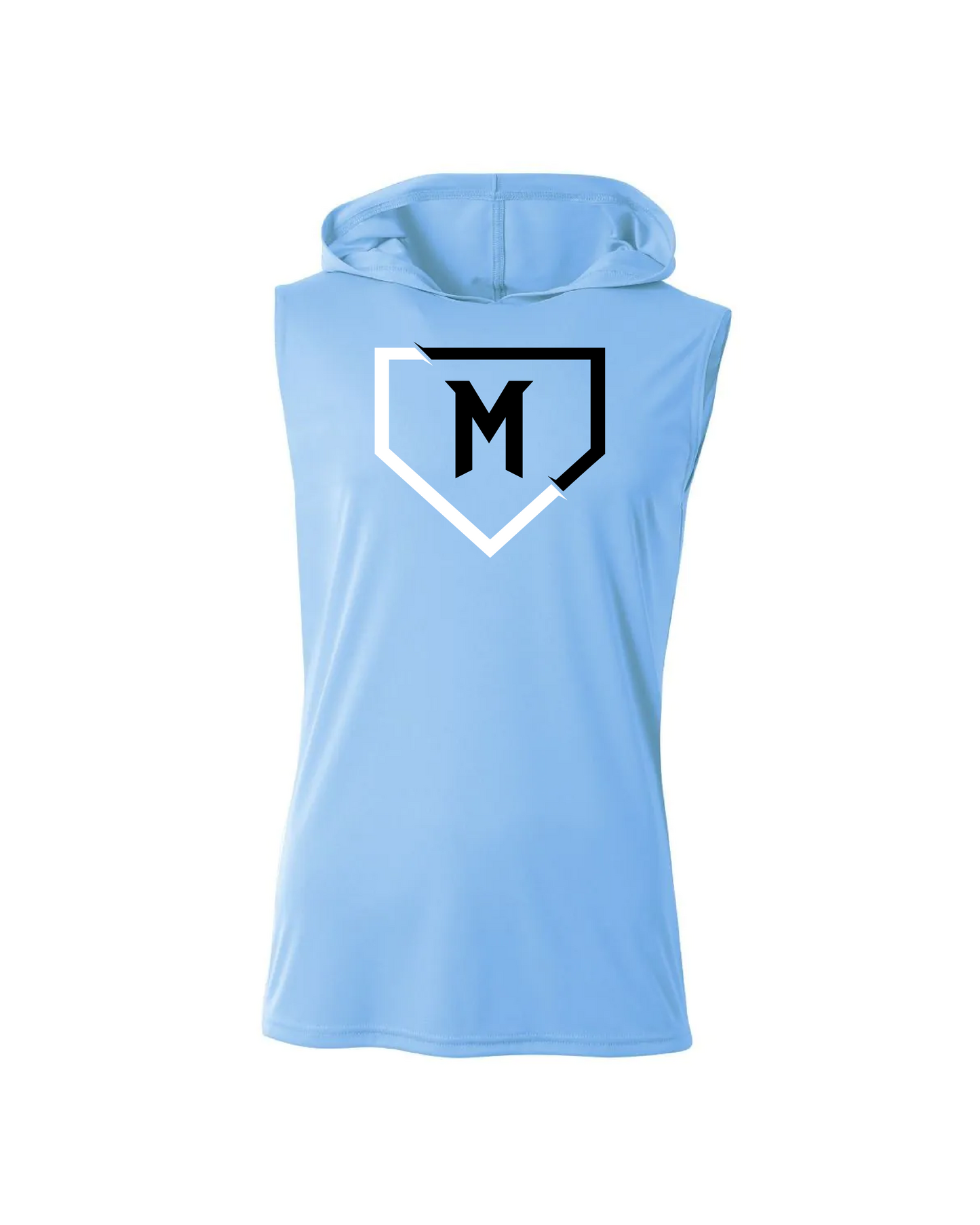 Mayhem Dri-Fit Sleeveless Performance Hoodie - Columbia Blue