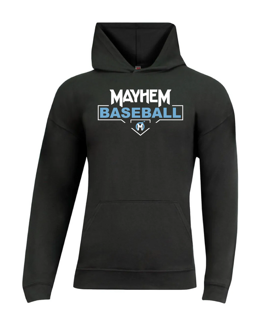 Mayhem Unisex T-Shirt Hoodie - Black