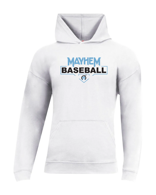Mayhem Unisex T-Shirt Hoodie - White