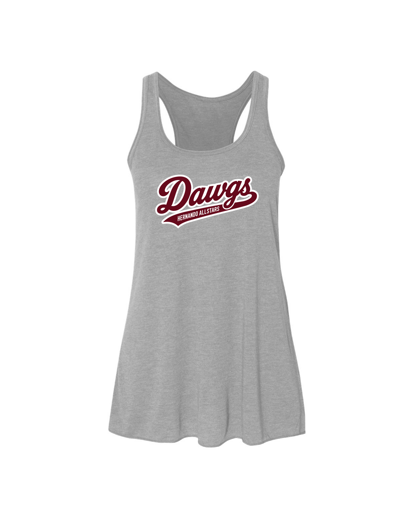 Flowy Racerback Tank - Heather Grey