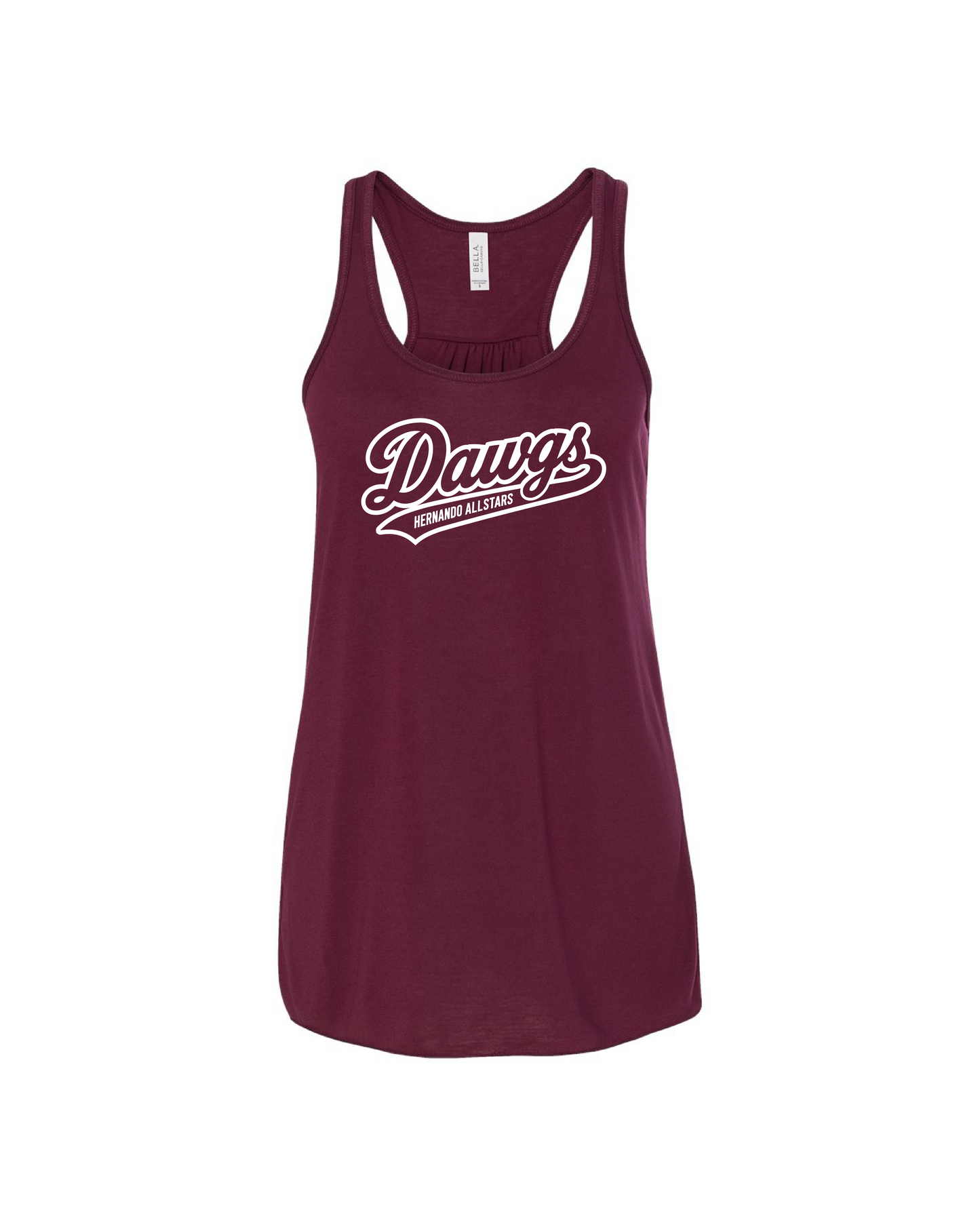 Flowy Racerback Tank - Maroon