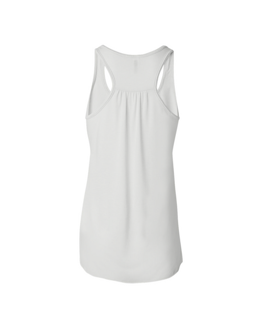 Flowy Racerback Tank - White