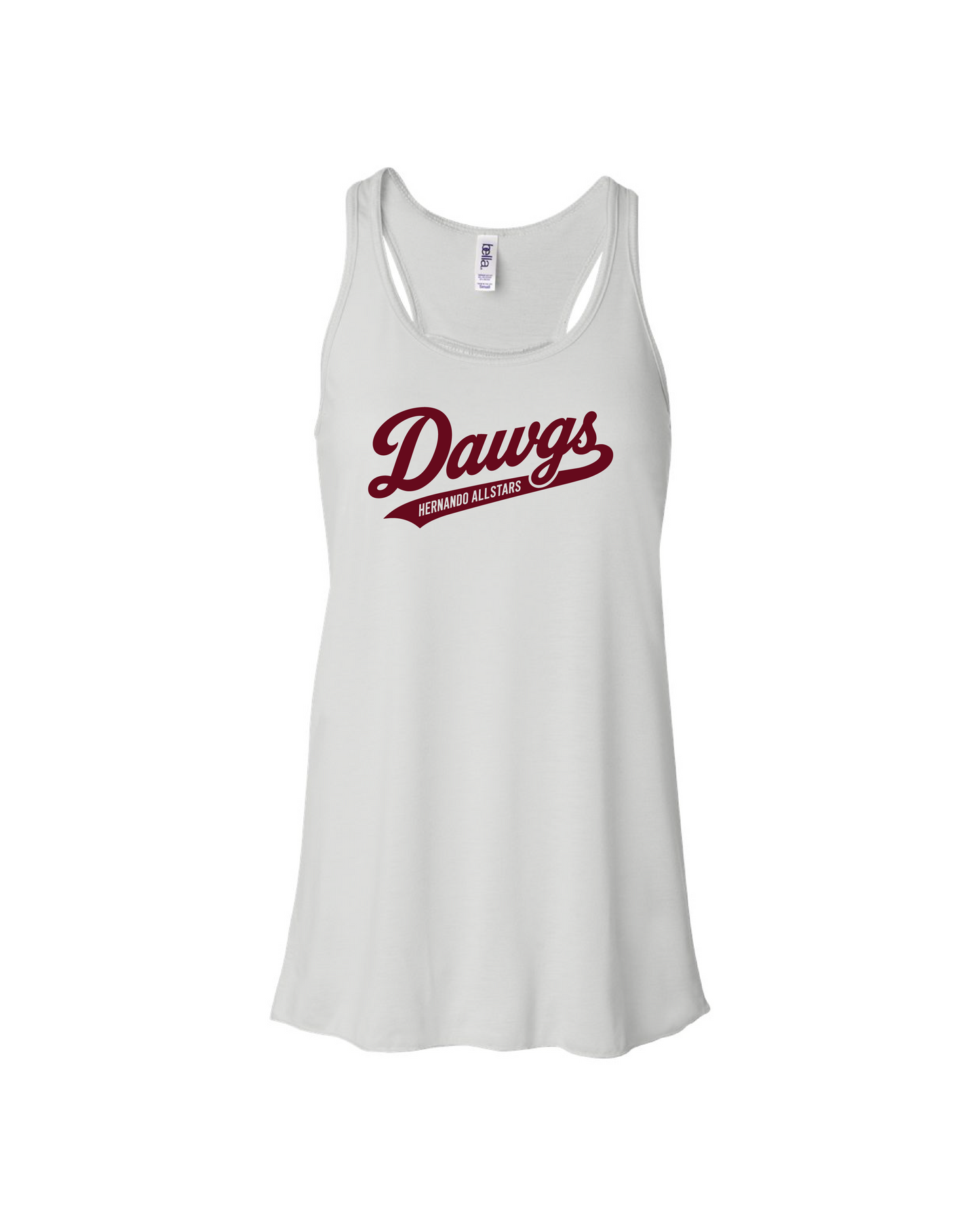 Flowy Racerback Tank - White