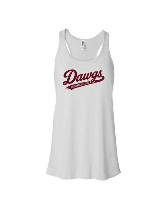 Flowy Racerback Tank - White