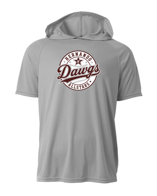 Dri-Fit Short Sleeve Performance Hoodie - Silver